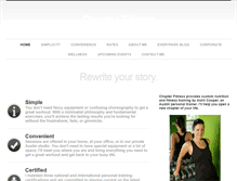 Tablet Screenshot of chapterfitness.com